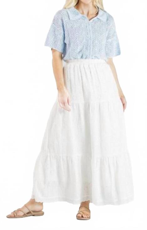 SIMPLY SOUTHERN Dresses & Skirts - NEW SIMPLY SOUTHERN tiered maxi skirt in white